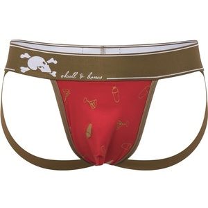 NWT SKULL AND BONES
RED MARTINI JOCK